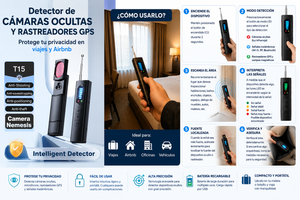 Detector de Cámaras Ocultas y Rastreadores GPS – Protege tu Privacidad en Viajes y Airbnb